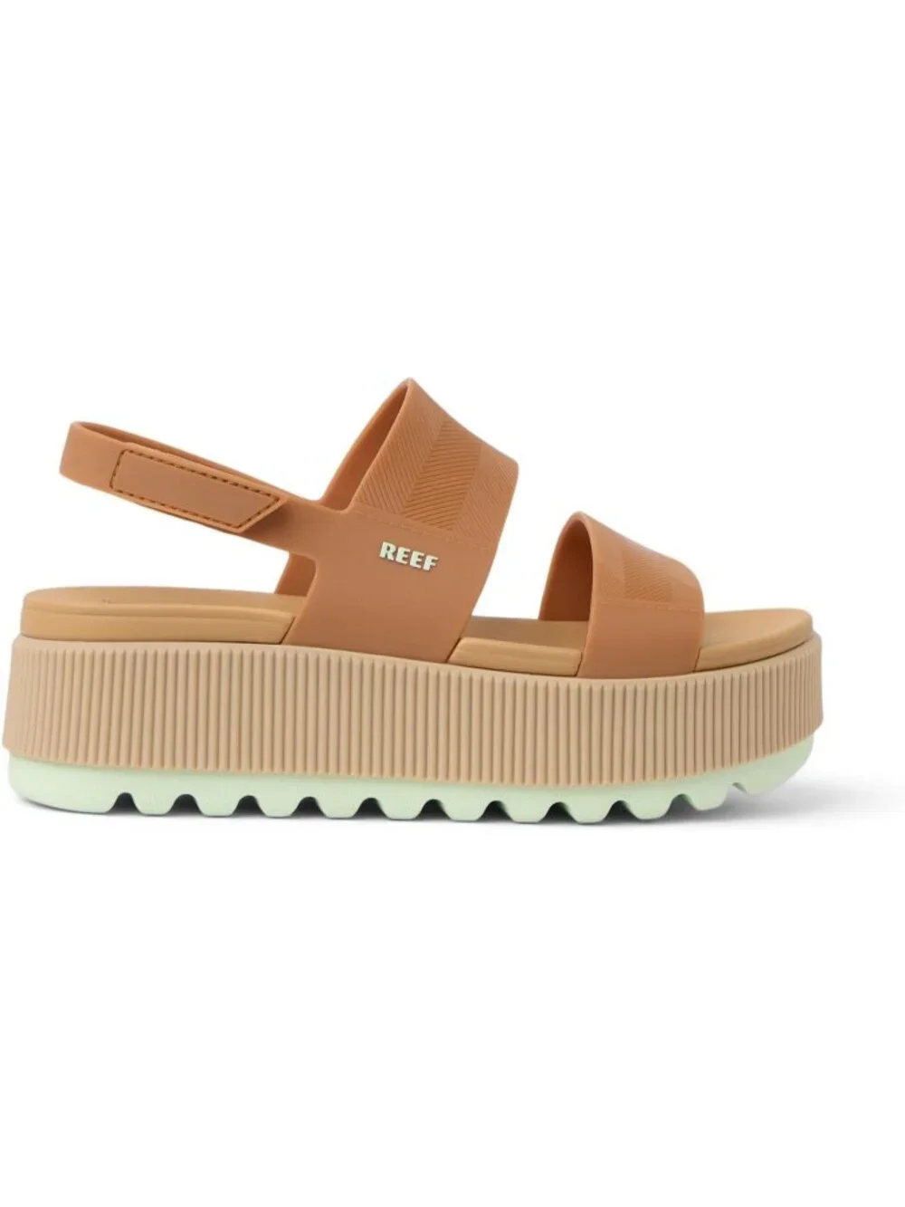 Women's Almond Ambrosia Water Vista Higher Open Toe Platform Wedge Sandal Shoes